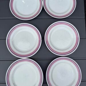 6 Kingston’s by Nikko Purple Lilac plates dishes vintage